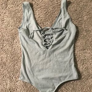 Grey-blue Bodysuit